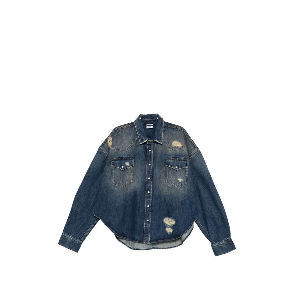 Vetements Shirts - Blue | 5ca0d96cf891379e624c347e60152bcf06c0cea5