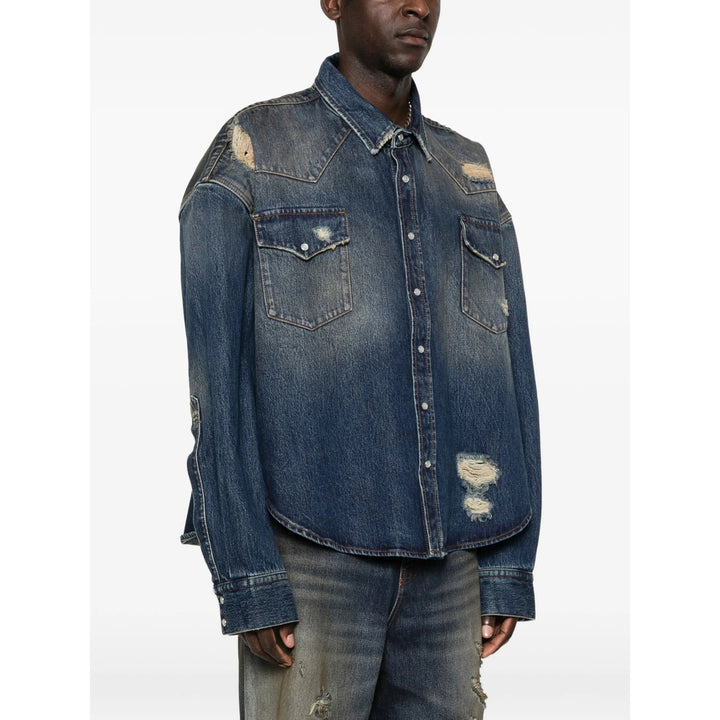 Vetements Shirts - Blue | 41de5b29ab23c1812b4ab7aa262b6f2d6c21460b