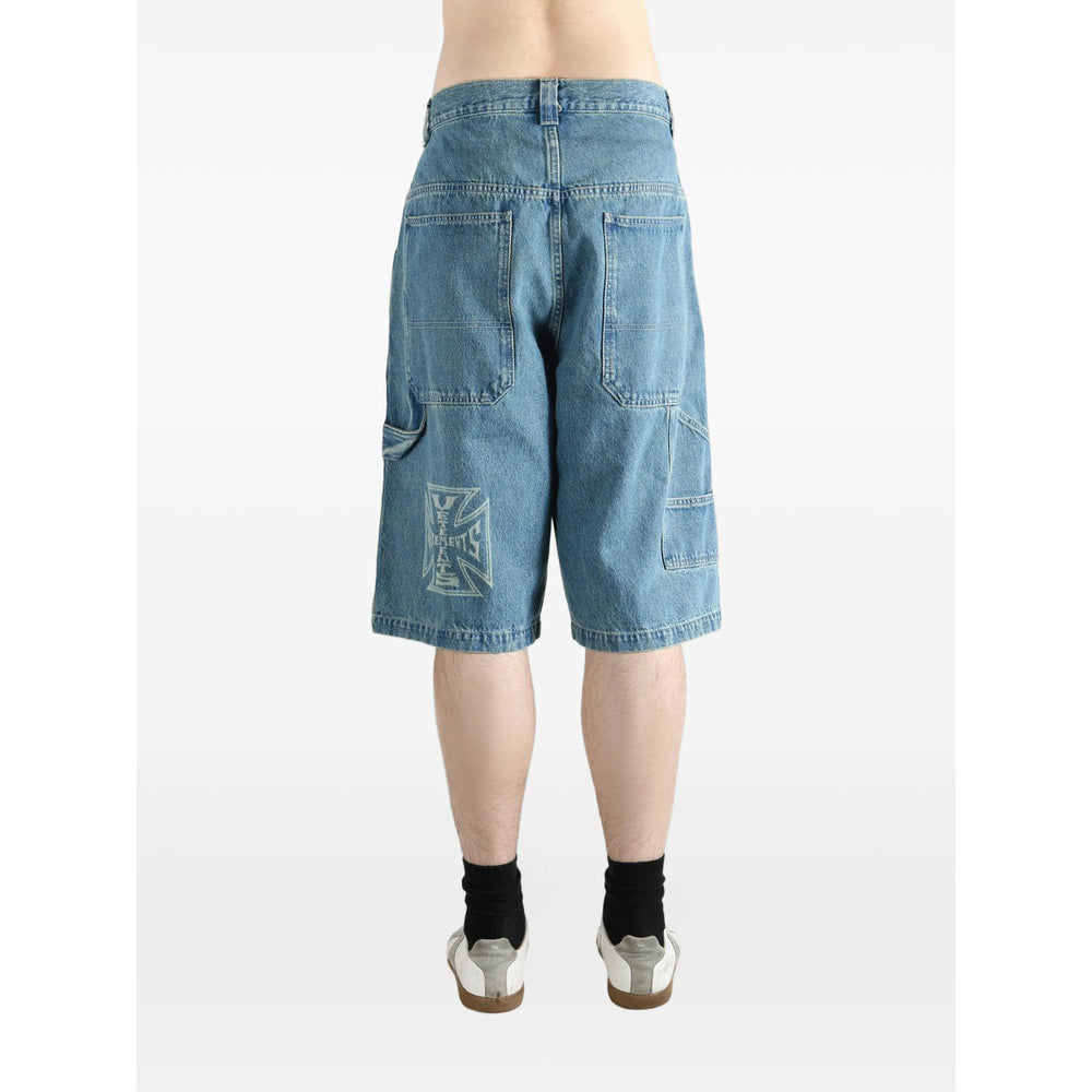 Vetements Shorts - Blue | fd92657fd9c230bc5902726d7b61a66549a5c0aa