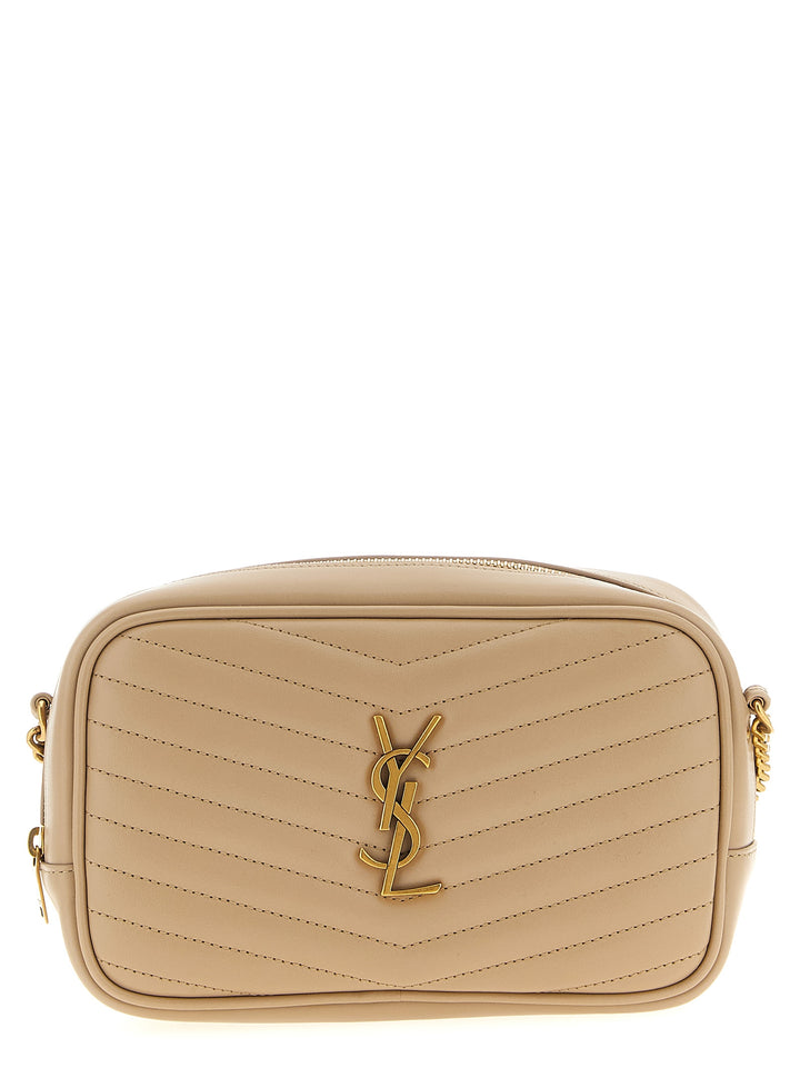 Saint Laurent Mini Lou Crossbody Bags - Beige | 24289bb36afc307670d8282701e73d006d5bede2