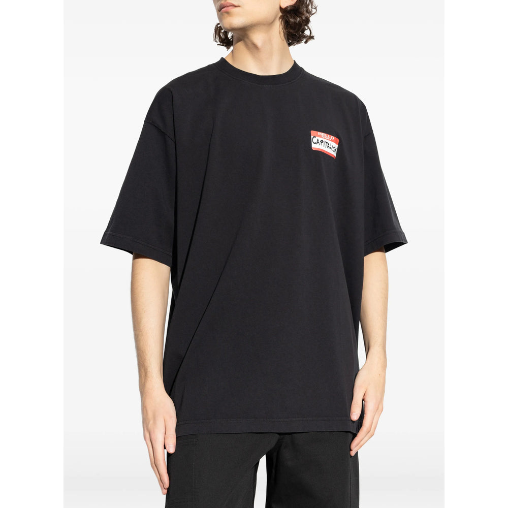 Vetements T Shirts - Black | d9bc968265a475b42b7a93b912665dd6f1cc3e68