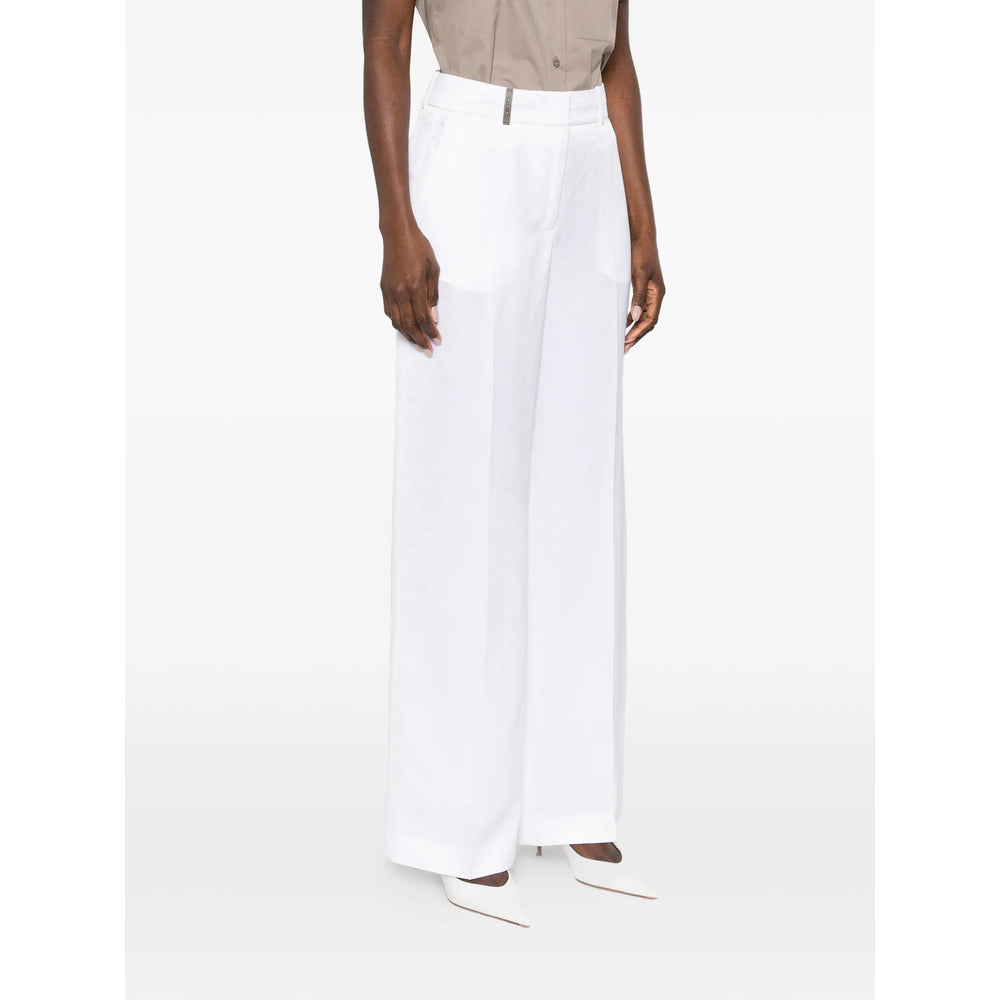 Peserico Pants - White | d21556a8e00db724ae85d7c83619e7825bc56edc