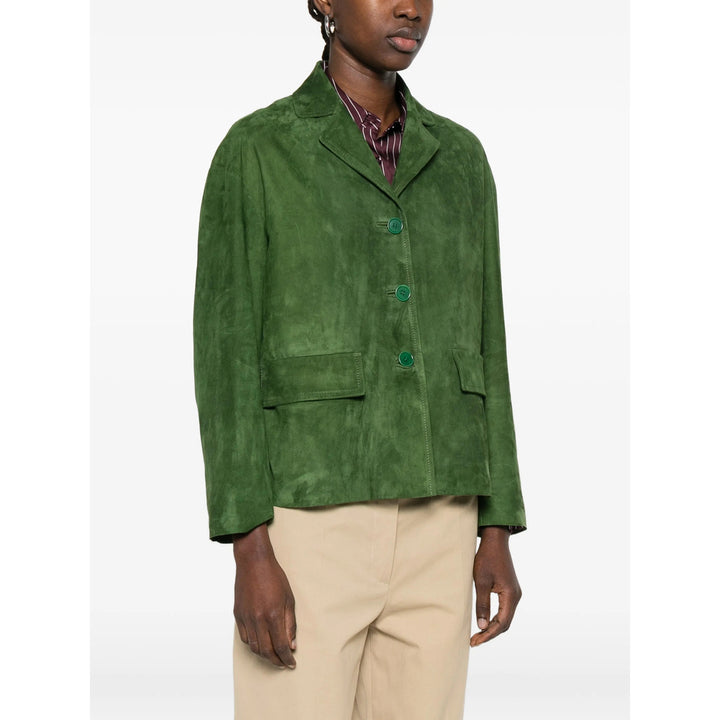Salvatore Santoro Leather Outerwears - Green | df840a98366cf29a5e9628b2836677f7699d7545