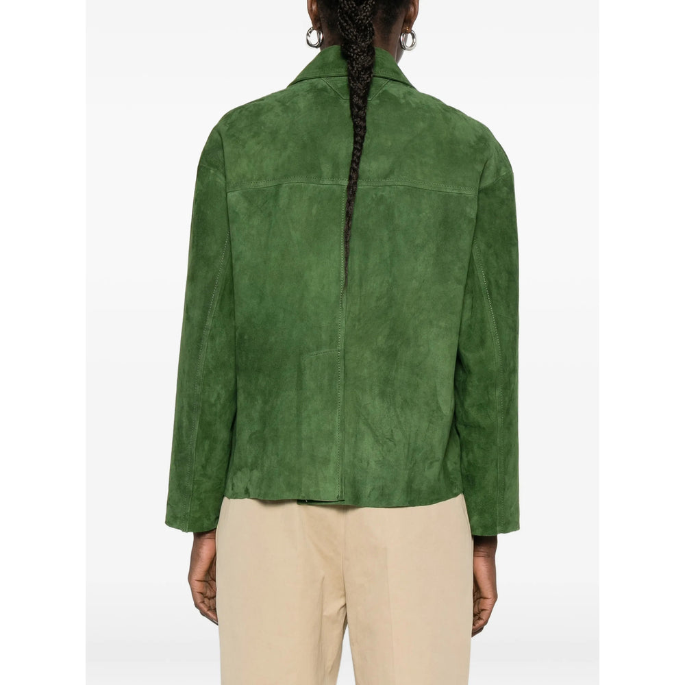 Salvatore Santoro Leather Outerwears - Green | bc59841a12afa64df14bbcbe8bfd3ea7d11c21f6