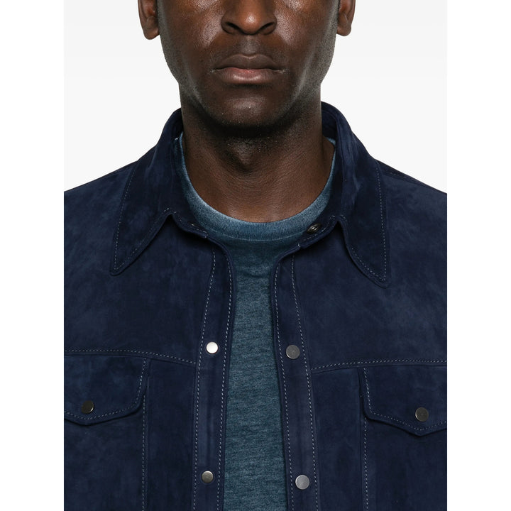 Salvatore Santoro Leather Outerwears - Blue | 4c60a5bdb7e55eeb0486943eff930490f283e1a0