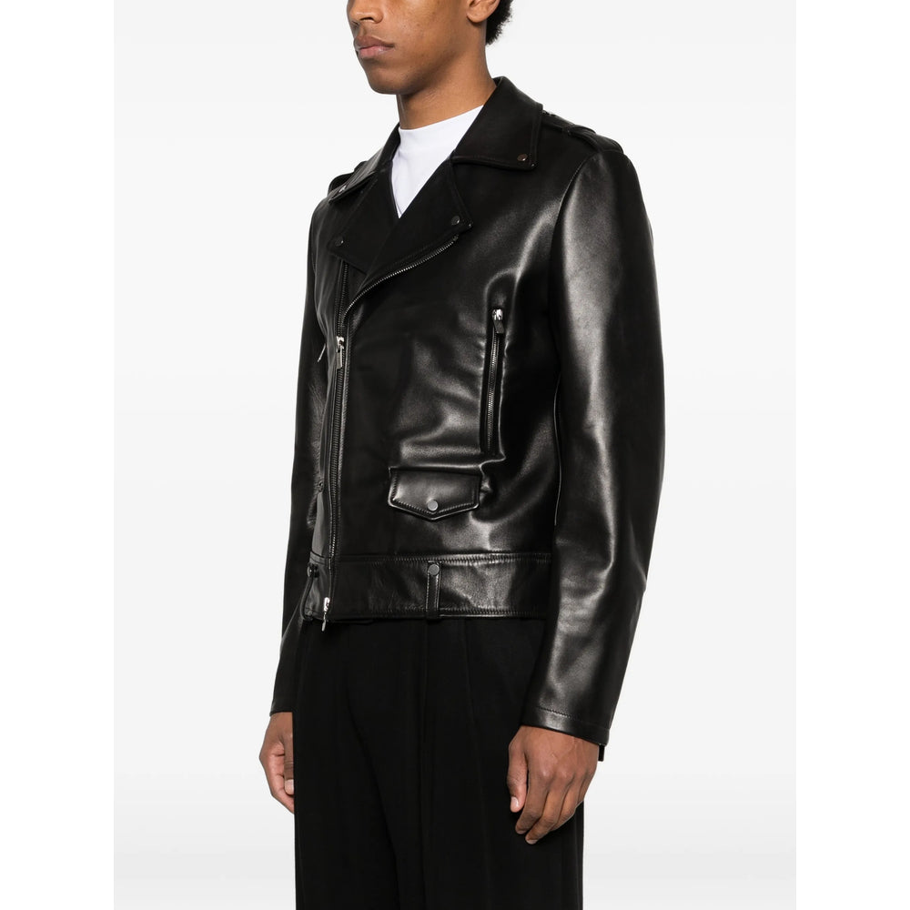 Salvatore Santoro Leather Outerwears - Black | f3cdb07192b87b339f308f1b0438f90133b20f26