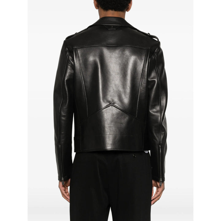 Salvatore Santoro Leather Outerwears - Black | d7fbb543aacb06b71449c4553e070f9960559a50