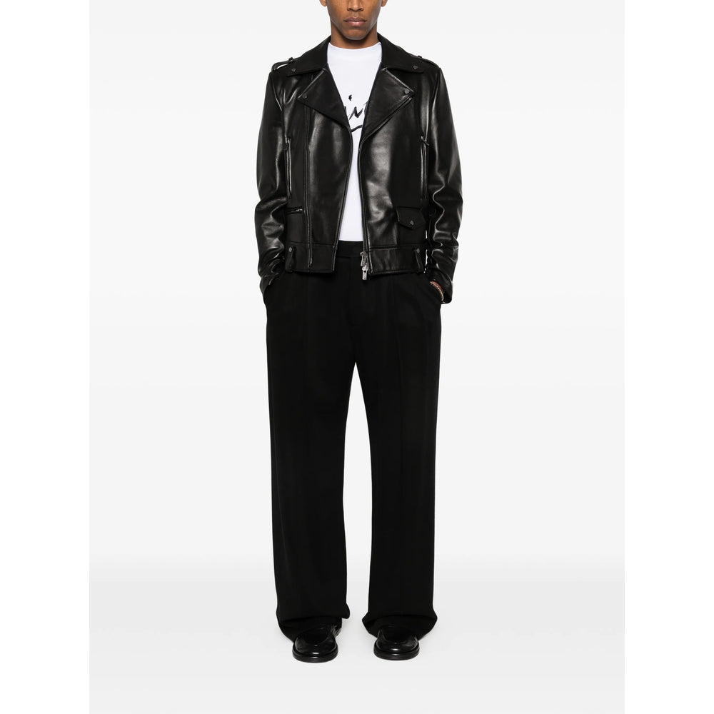 Salvatore Santoro Leather Outerwears - Black | 65cf51ddca29f4147f63597cbc7e477354641d83