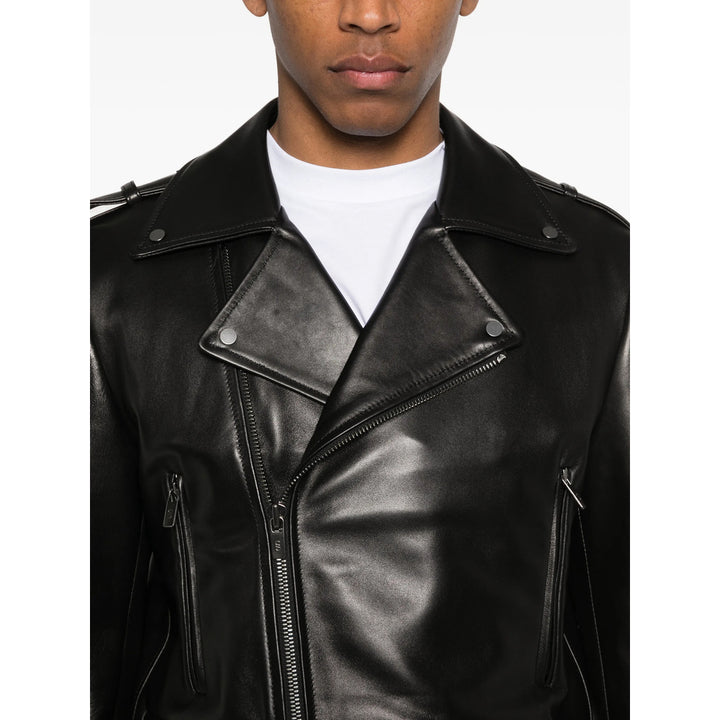 Salvatore Santoro Leather Outerwears - Black | 39a171977ea8b244c31cd92d67174112e2e3cb7c