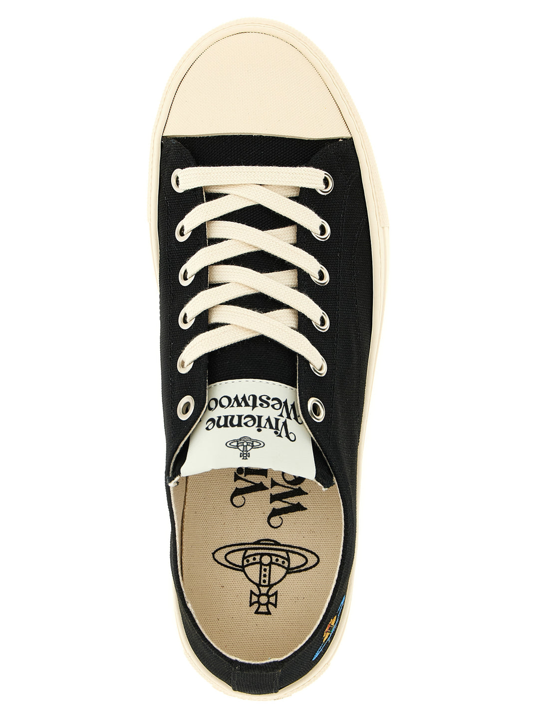 Vivienne Westwood Plimsoll Sneakers - White/Black | 5726ff978e9ca7af163d236a4d2f309560863b7a