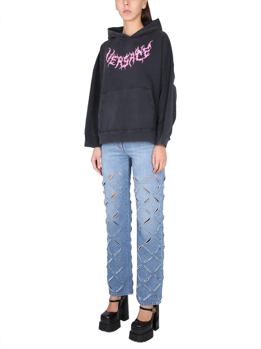 Versace Sweatshirts - Black | Wanan Luxury