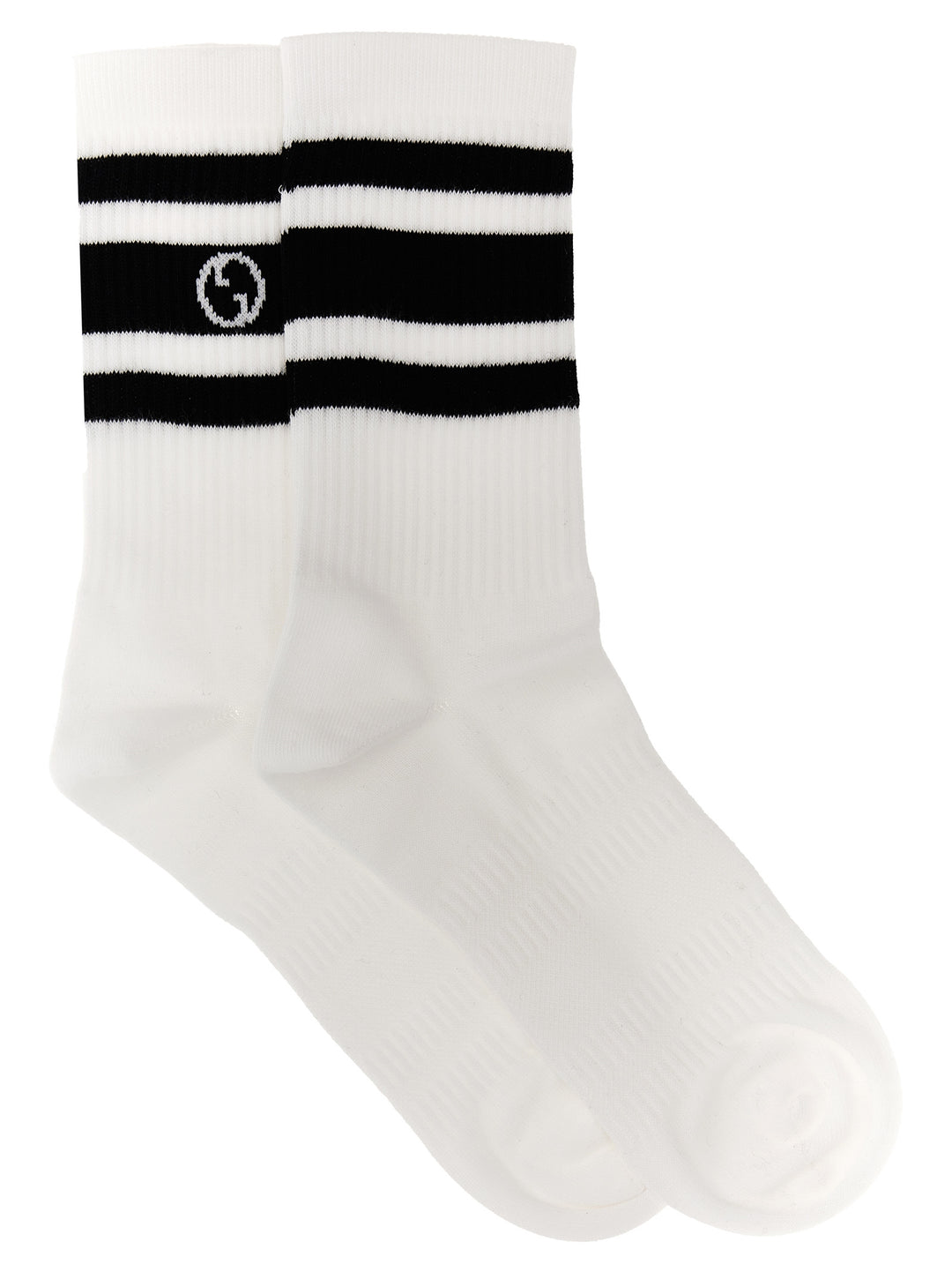 Gucci Nastro Web Logo Socks - White/Black | 9491dada07a8b506c7fb0c1384454f815e892de2