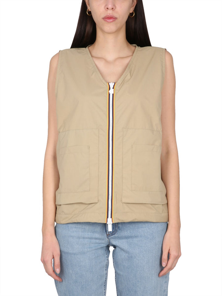 K-Way Gilet - Beige | Wanan Luxury