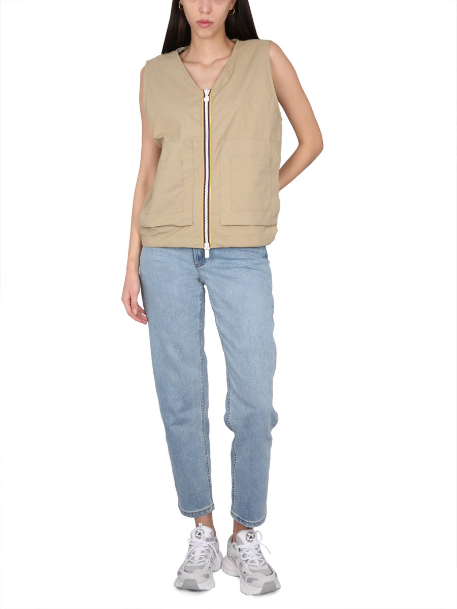 K-Way Gilet - Beige | Wanan Luxury