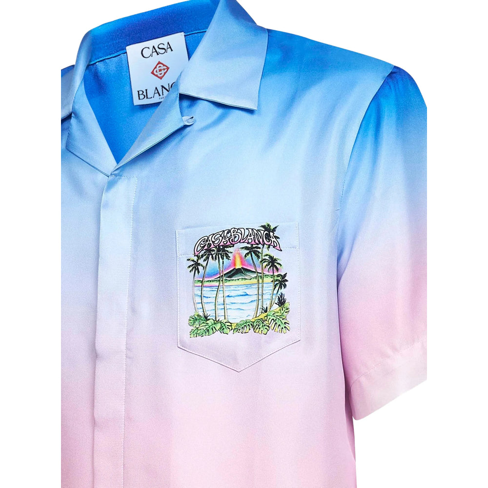Casablanca Shirts - Blue, Pink | 216aada51389bfc889531cf834f6eaceb6743406