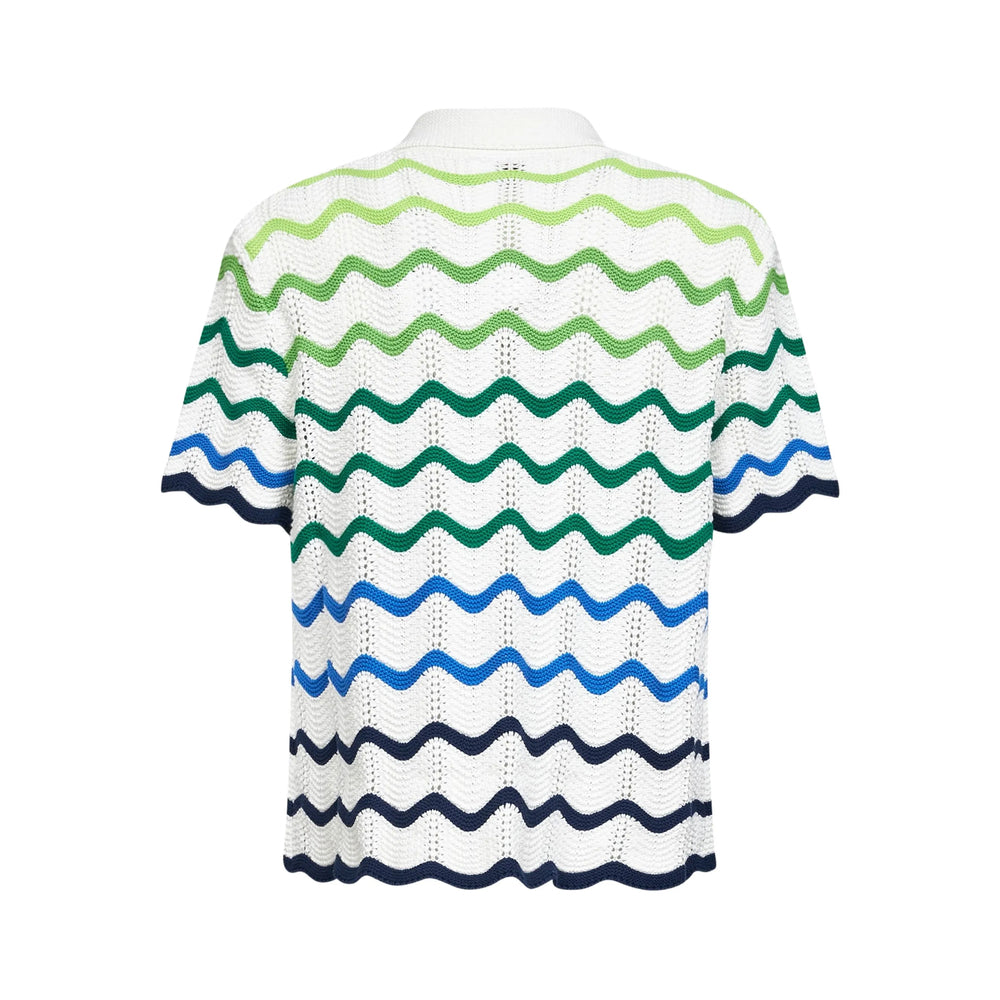 Casablanca Shirts - White, Green | 3cf641b8d96026cef1a59f672f4fda7d95db2c2a