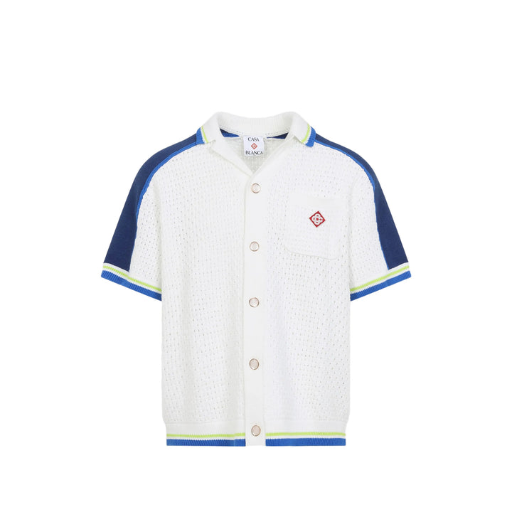 Casablanca Shirts - White, Blue | 4b22f937d545c8abdc876533e13723de72920c96