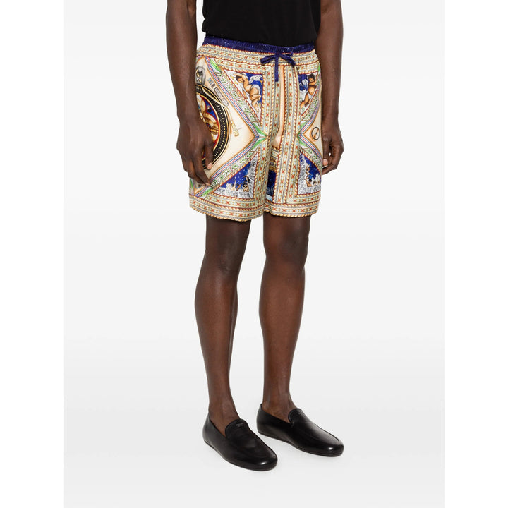 Casablanca Shorts - Neutral, Blue | 47bb0350fee54263577805d978ca881df7f38b2e