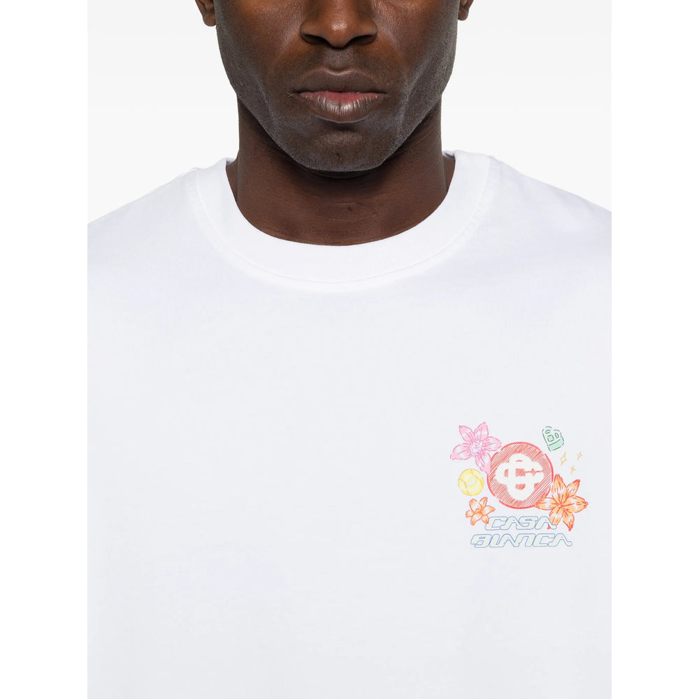 Casablanca T Shirts - White | 3d1d98411d76d719dc687bddcfeba146fbfd0d90