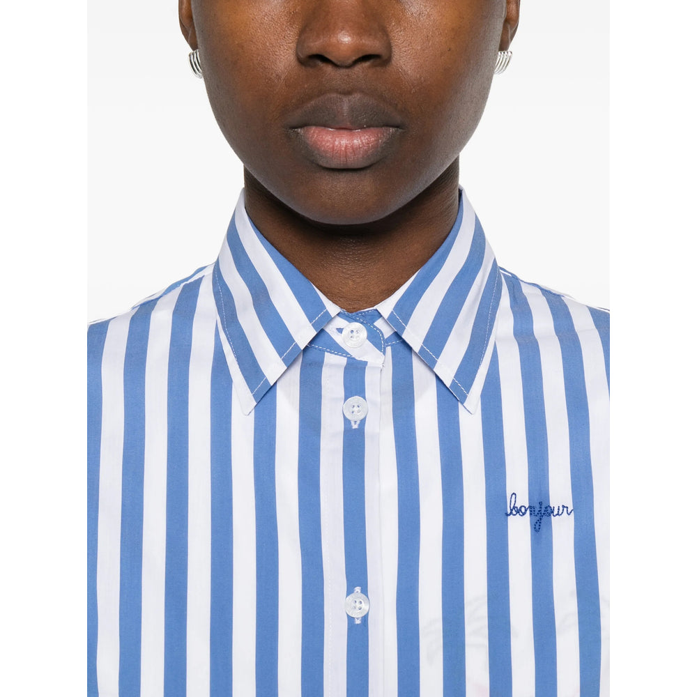 Maison Labiche Shirts - Blue, White | 21974530a541220f25610e6a273ca4771e74a102