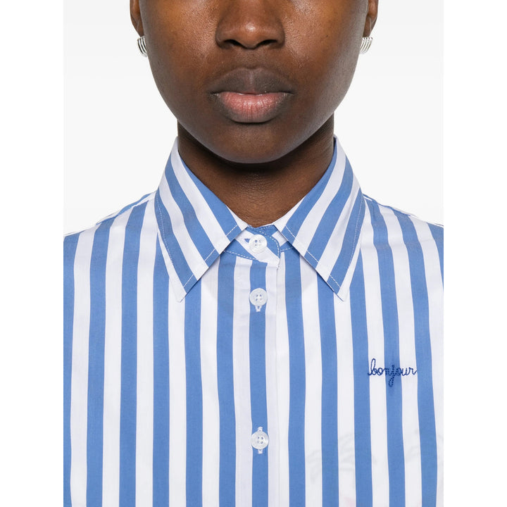 Maison Labiche Shirts - Blue, White | 21974530a541220f25610e6a273ca4771e74a102