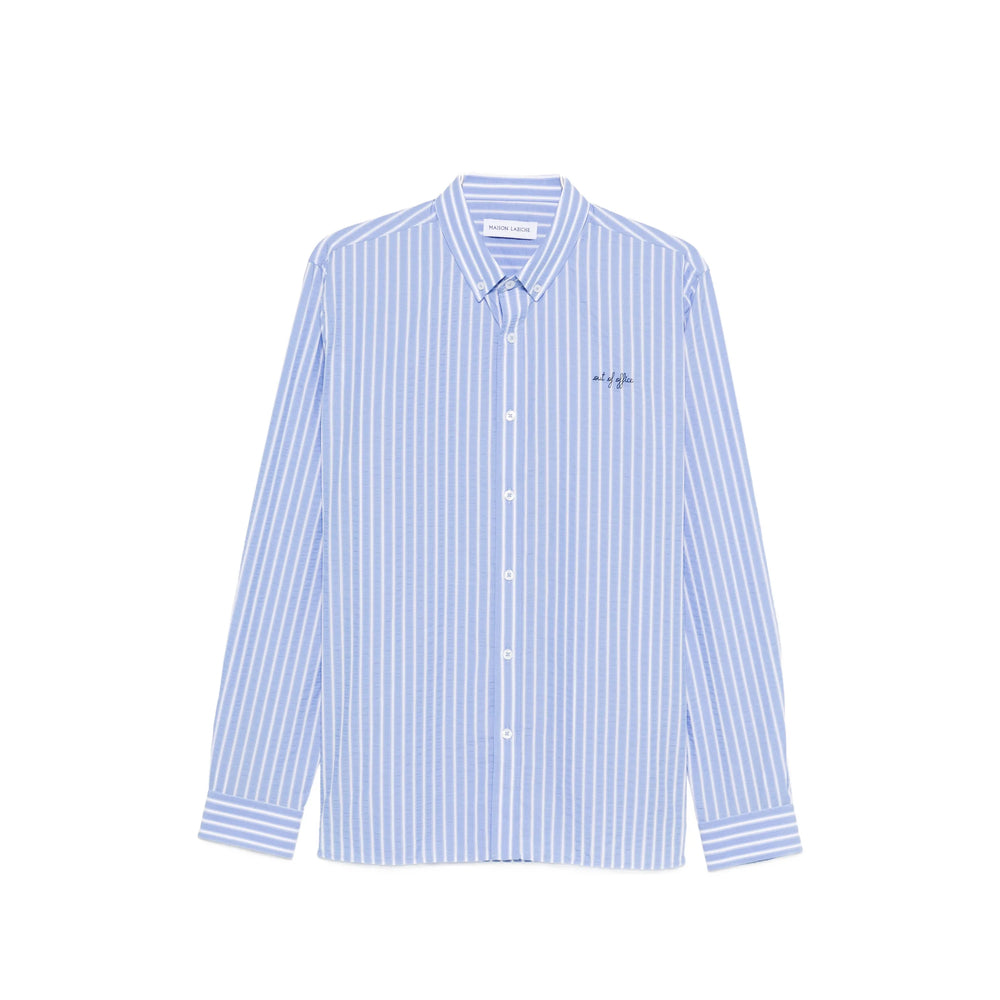 Maison Labiche Shirts - Blue, White | 3036cc95a1c1c393ed6057e6d87a03b639a31d74
