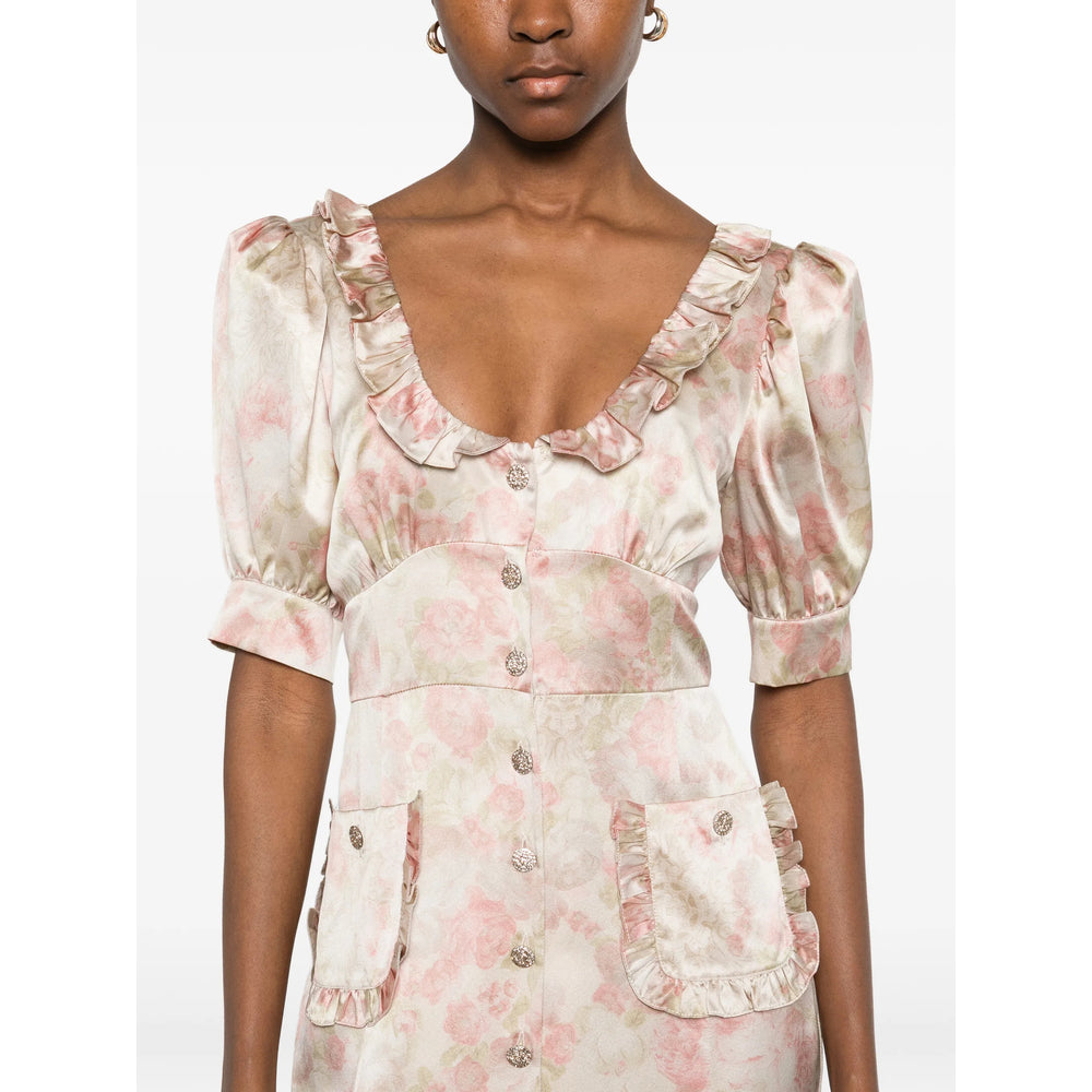 Alessandra Rich Dresses - Neutral, Pink | a3238ecdebf2ad19922896347b33f33366f49770