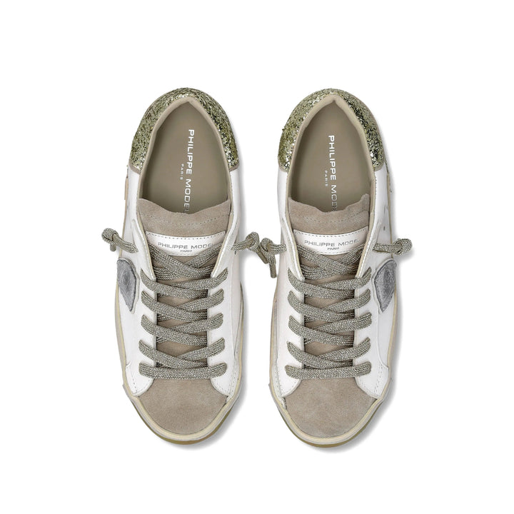 Philippe Model Sneakers - White, Gold | ed1298ac0083d55d713f3577cba6ba3c29067ccd