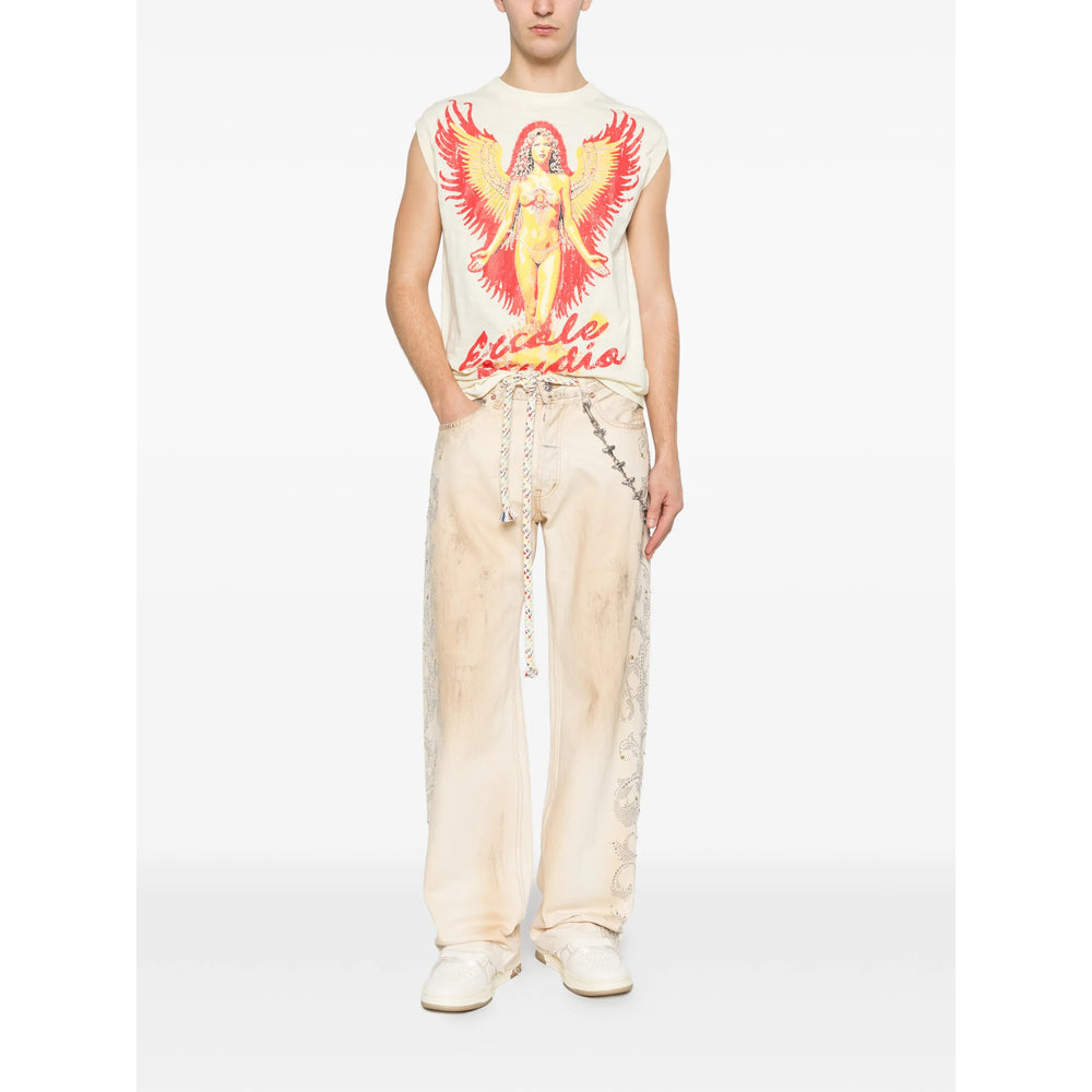 Ercole Studio T Shirts - Yellow, Red | 3754bdc94fcfcb57d43fcf679938a89f8cd688d6
