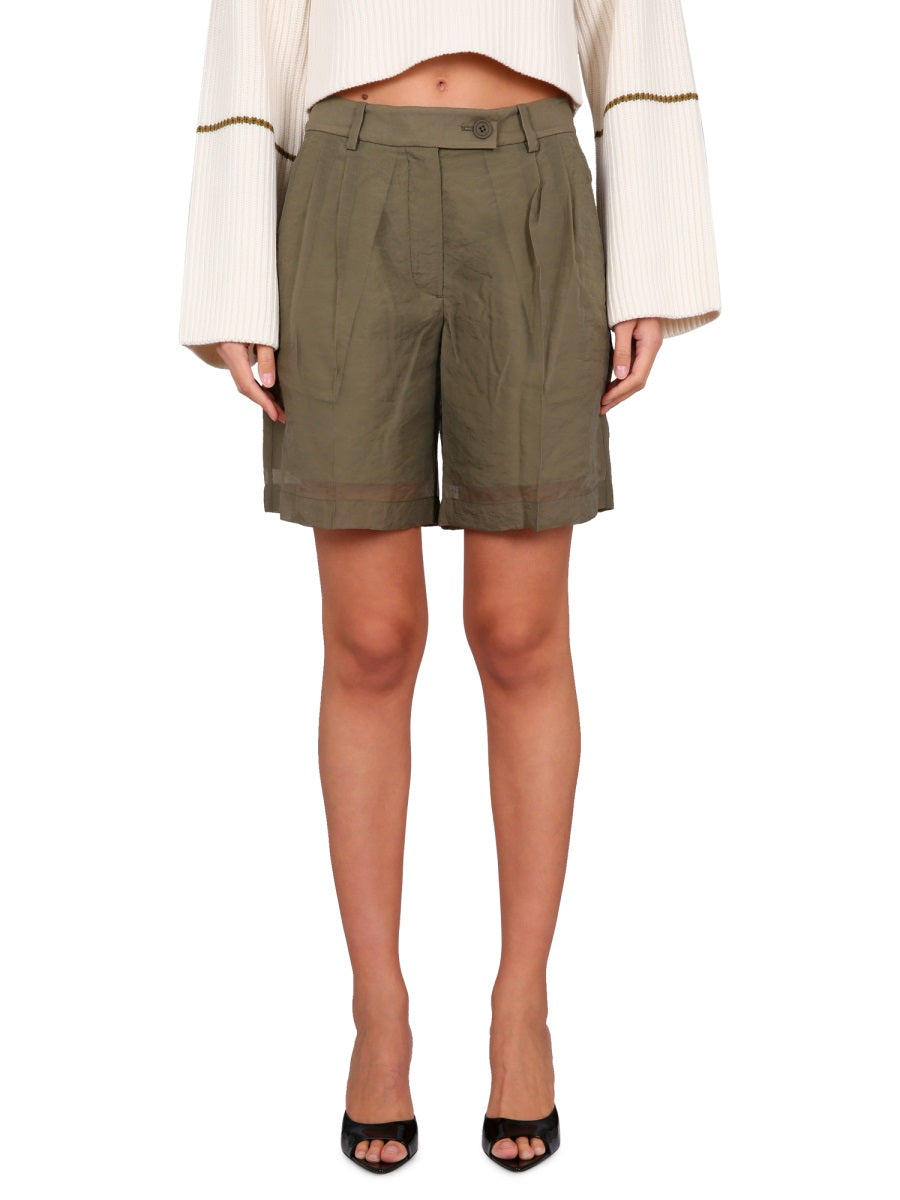 Helmut Lang Shorts - Green | Wanan Luxury