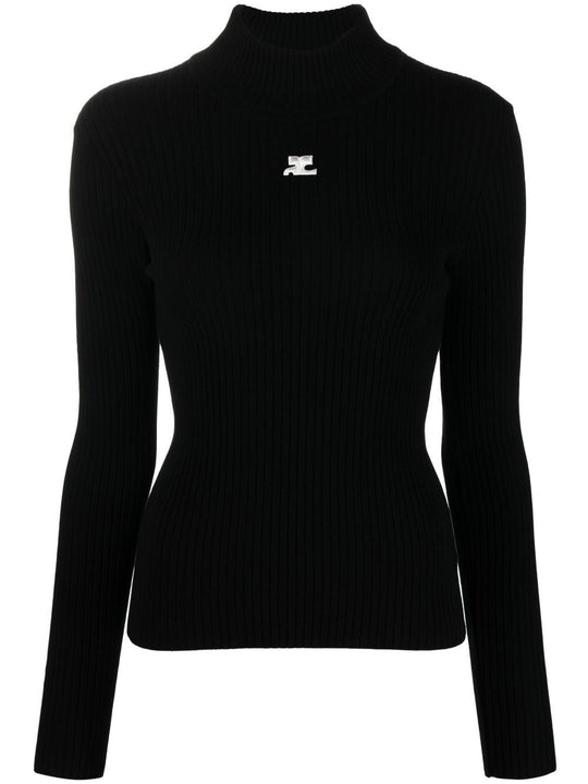 Re-Edition Rib Knit Mockneck Sweater