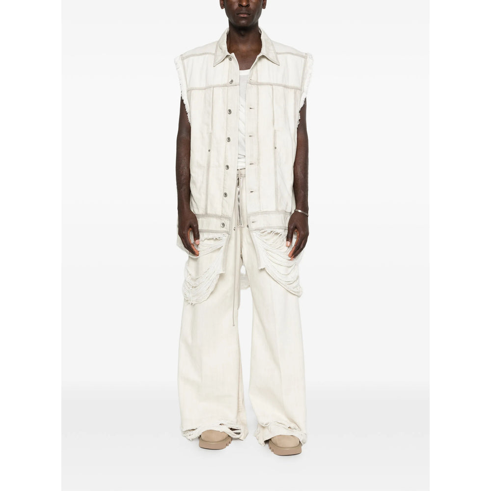 Rick Owens Outwear Waistcoats - Neutral | bd39a91add69dd2e58853cf2789591bd48b39801