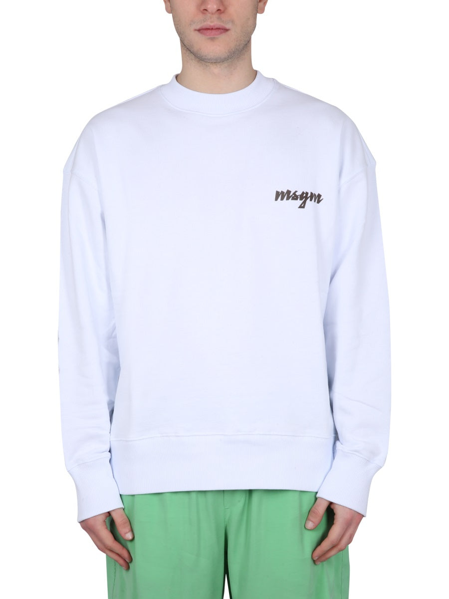 MSGM Sweatshirts - White | Wanan Luxury