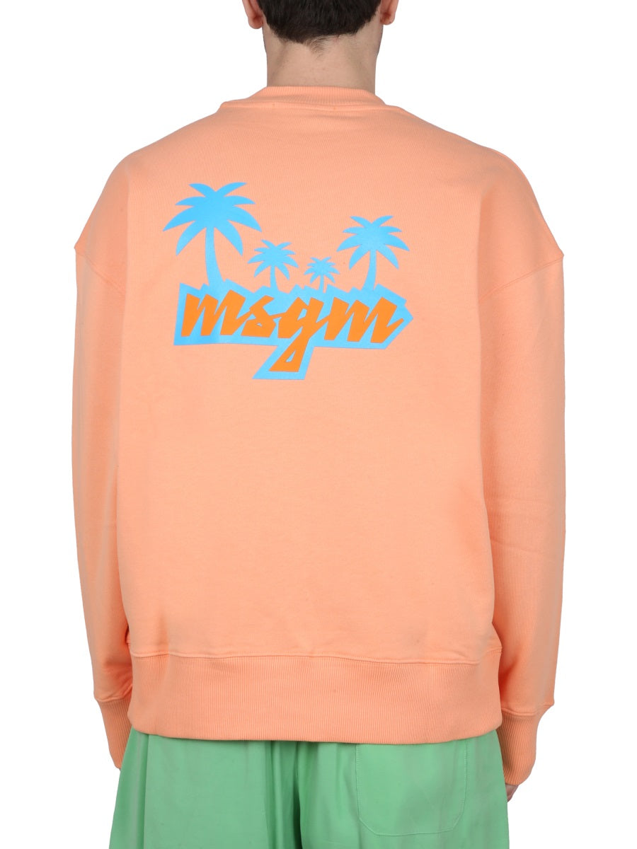 MSGM Sweatshirts - Orange | Wanan Luxury