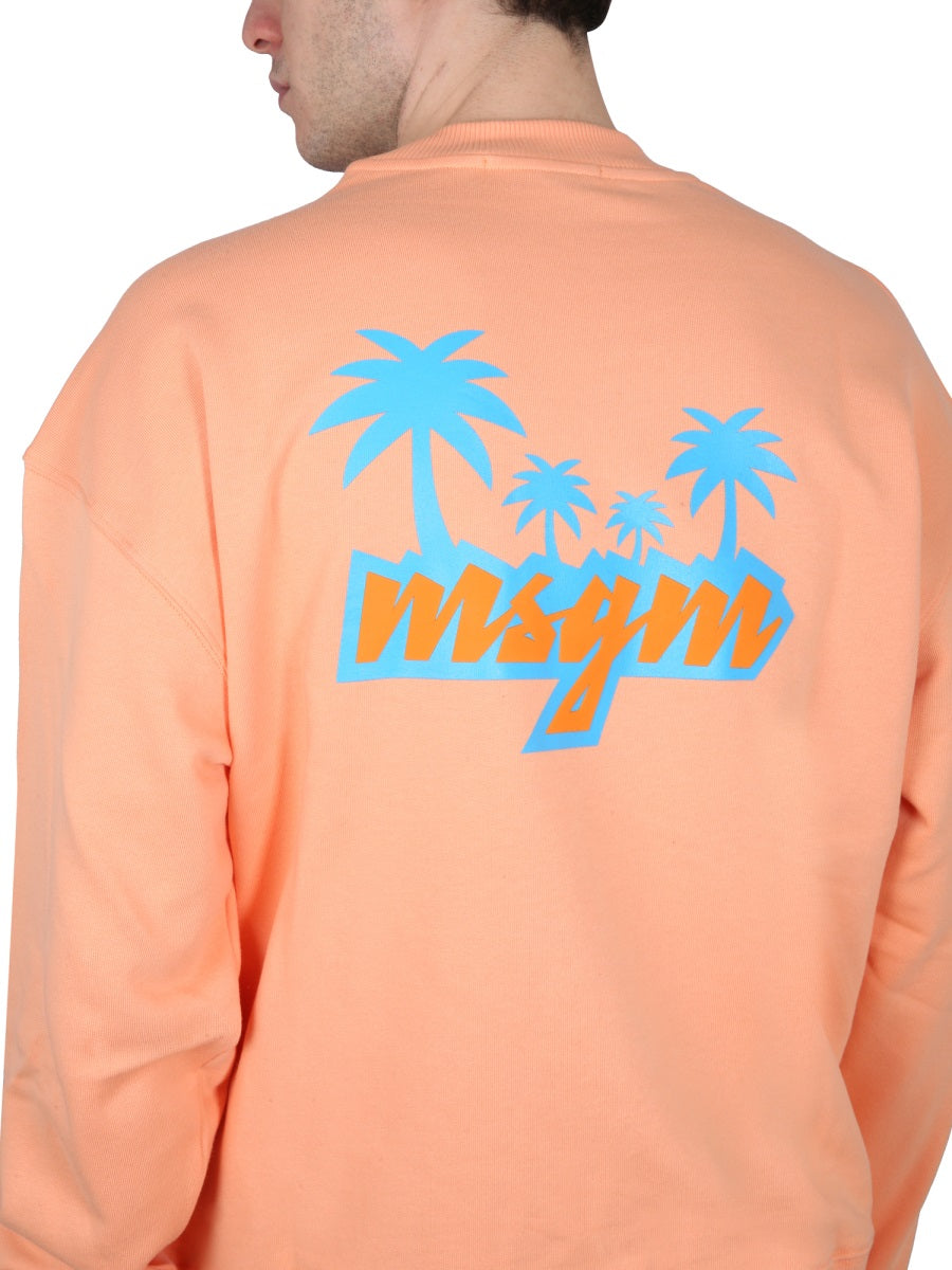 MSGM Sweatshirts - Orange | Wanan Luxury