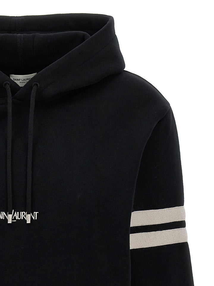 Saint Laurent Saint Laurent Sweatshirt - White/Black | 9b9756ccabd5de38f6857a709c577da8551fc5a3