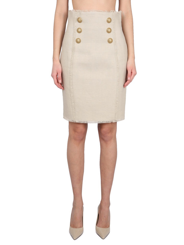 Balmain Skirts - Beige | Wanan Luxury