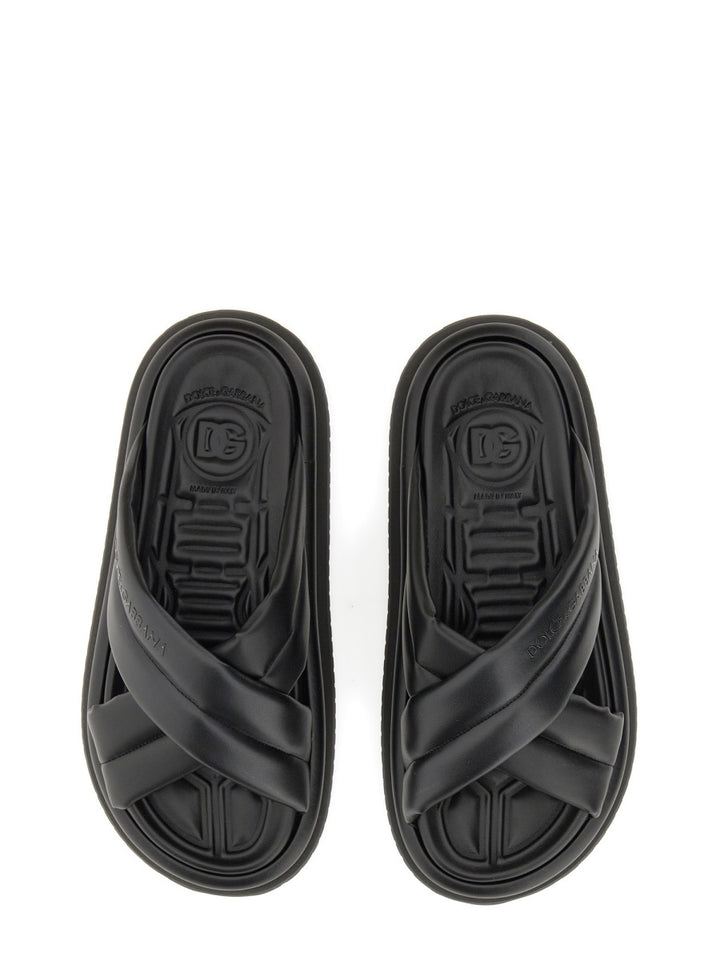 Dolce & Gabbana Sandals - Black | Wanan Luxury