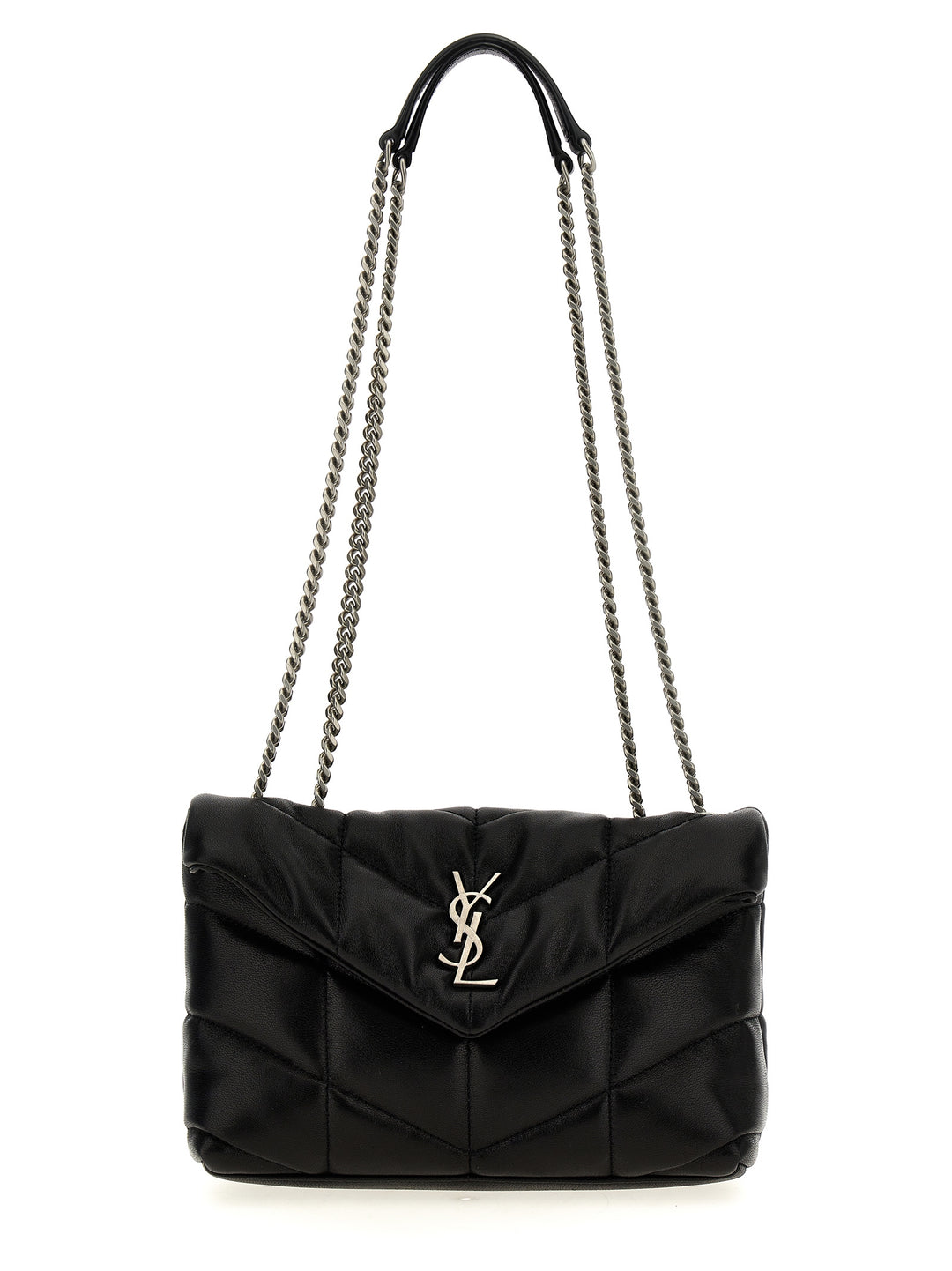 Saint Laurent Puffer Toy Shoulder Bags - Black | 24fde43ac2124334abe9e4e179a17113d89deefd