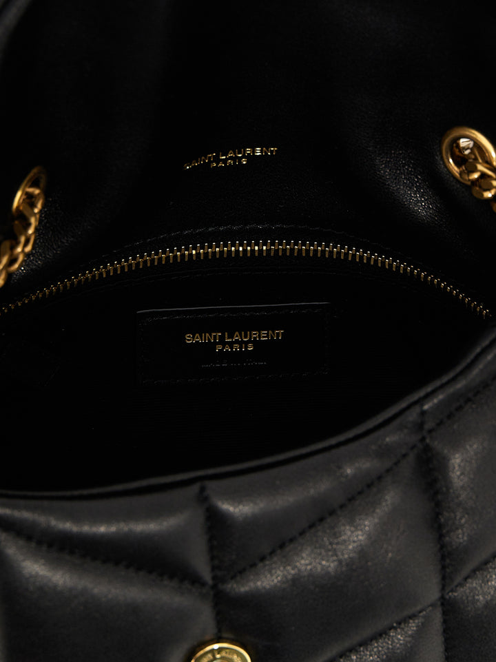 Saint Laurent Puffer Toy Shoulder Bags - Black | 9baec568ea889030eaac330d6a494f6fc820b4a4
