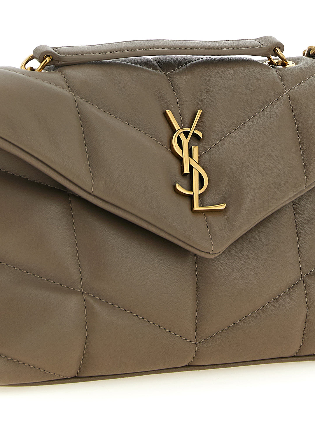 Saint Laurent Puffer Toy Shoulder Bags - Brown | 3bba5db81dc44460807359c721ac60fe38615dbc