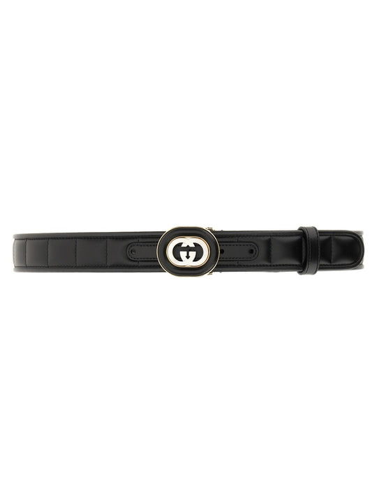 Gg Cross Buckle Belt