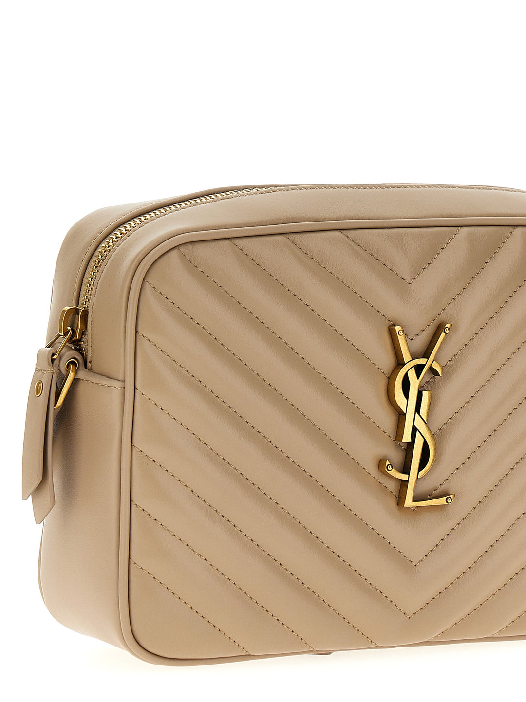 Saint Laurent Lou Crossbody Bags - Beige | 46277ea45060462e9bb4a23e3e3b7785f6167bee