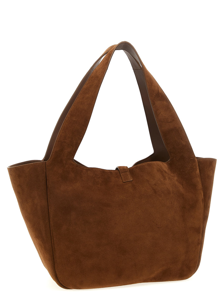 Saint Laurent Le 5 À 7 Bea Shoulder Bags - Brown | 3b6cba01335d653466fcbadd183fcc399a13ca0e