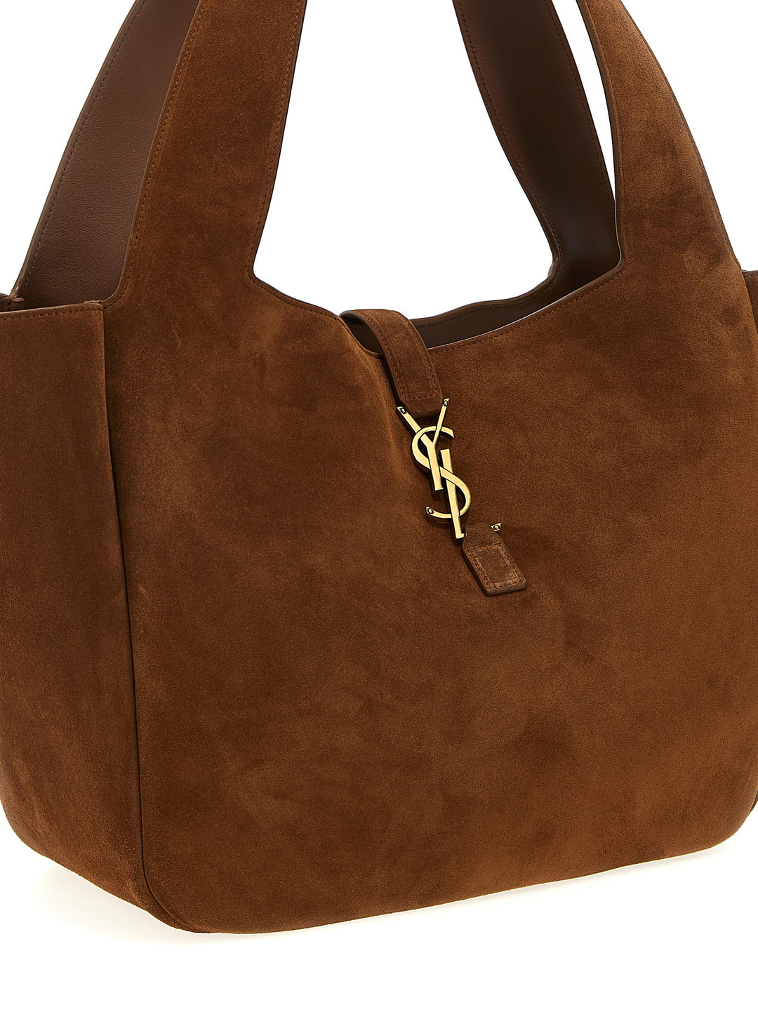 Saint Laurent Le 5 À 7 Bea Shoulder Bags - Brown | 9534d38378b7e4925eb2f110212e25c8fd36a496