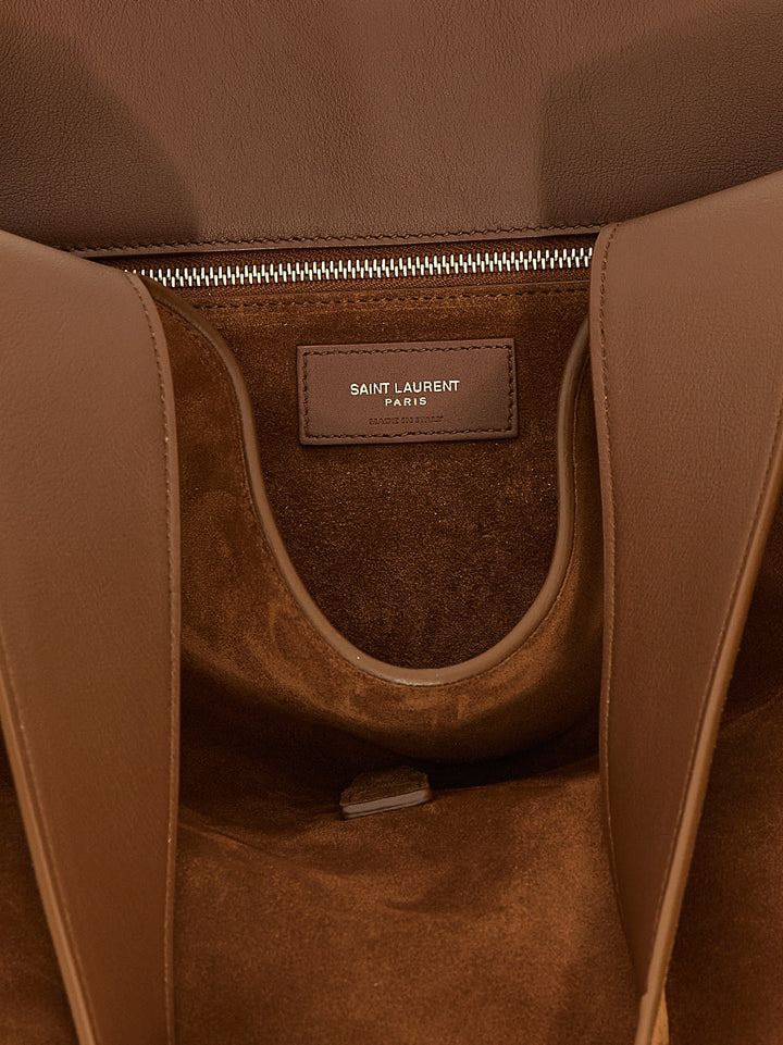 Saint Laurent Le 5 À 7 Bea Shoulder Bags - Brown | 7601f9ca4e26bb493e3e7a748e5593c334cecdf3