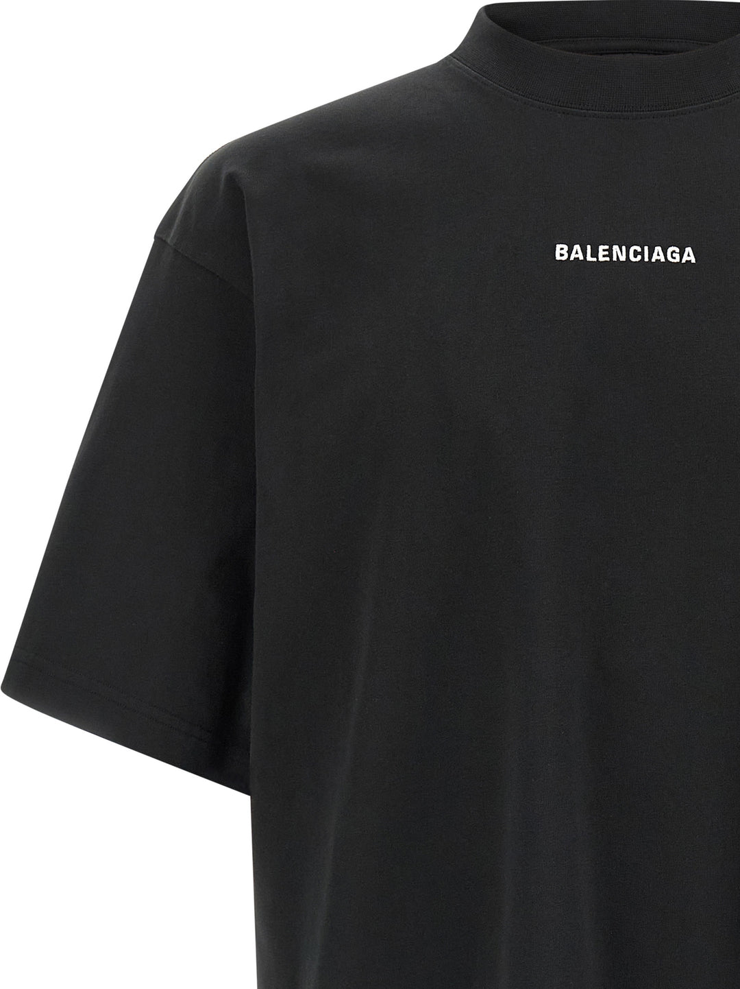 Balenciaga New Balenciaga Back T-shirt - White/Black | bf4ad8569f7ebd399753f3a9159b5030f2a6accc