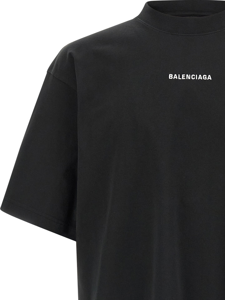 Balenciaga New Balenciaga Back T-shirt - White/Black | bf4ad8569f7ebd399753f3a9159b5030f2a6accc