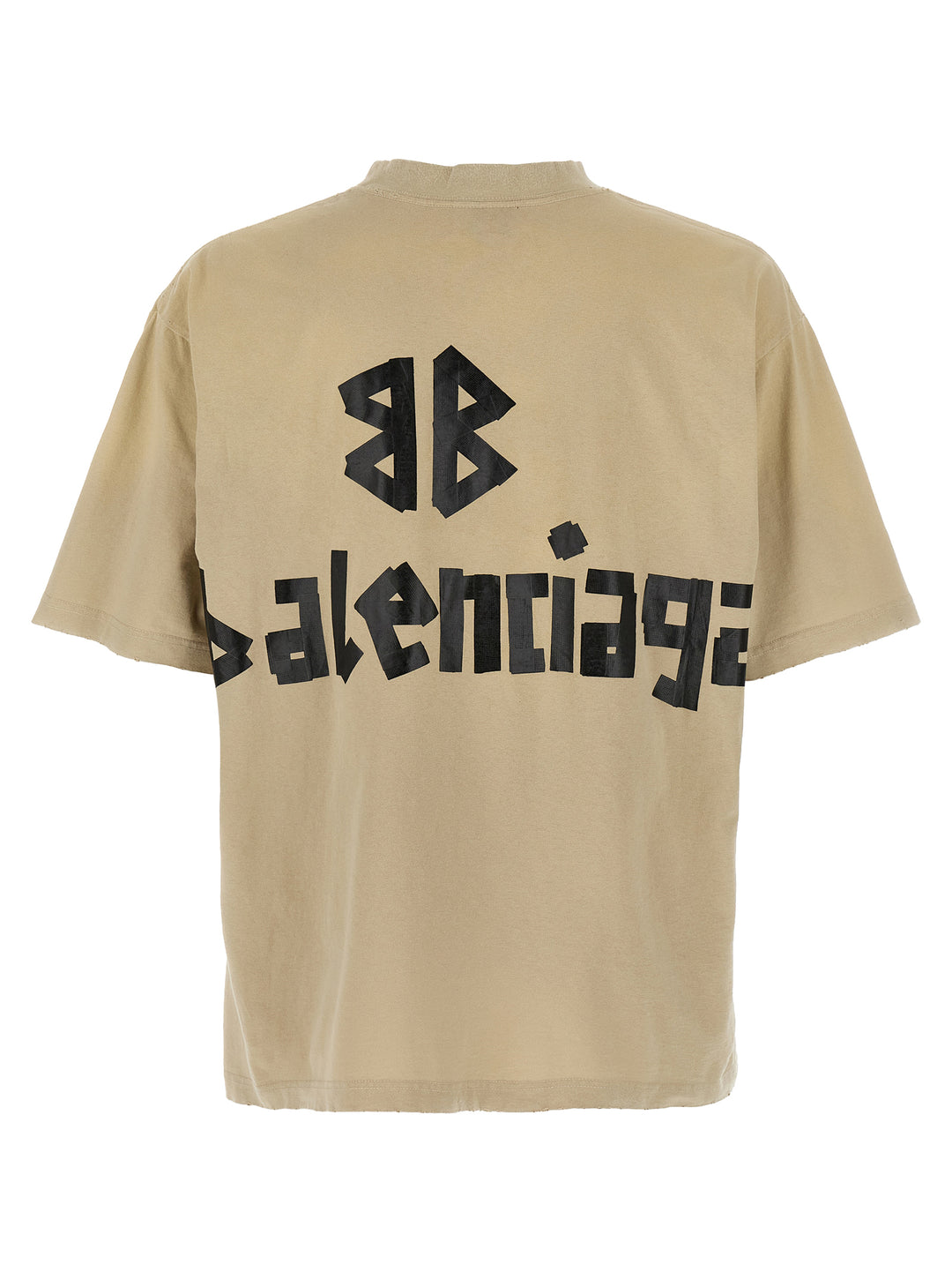 Balenciaga Tape Type T-shirt - Beige | cfd595761e1a413774c85979ea553e6557b3df01