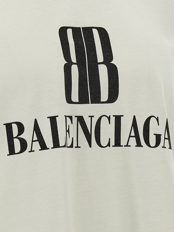 Balenciaga Nano Bb T-shirt - Beige | 00411495f1c840e1d7d5ffd3191ec1cbf863089c
